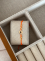 دستبند آنجل با بند بافت نارنجی