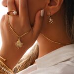 گوشواره طلا روکو مدل مهرآسا - Image 2