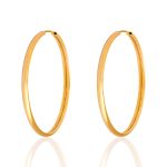 گوشواره طلا مدل حلقه ای ساده L