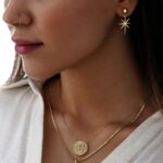 گوشواره طلا میخی مدل اختر - Image 2