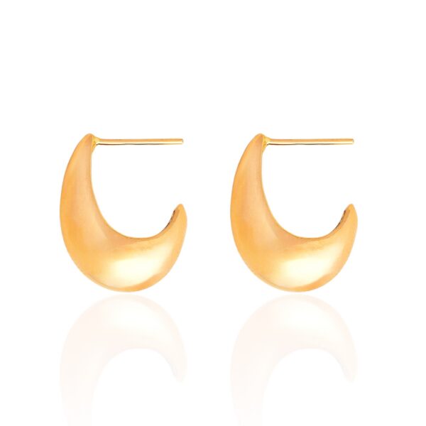 گوشواره طلا میخی مدل لاوین اشک فیوژن - Image 2