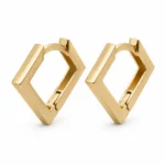 گوشواره طلا زنانه مدل شایلین مربع